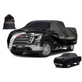 Kayme Truck Cover Custom Fit GMC Sierra(1998-2025) Regular Cab Long/Short Bed/Extended Cab Short Bed. Full Exterior Heavy Duty Outdoor Pickup Truck Car Cover Waterproof All Weather