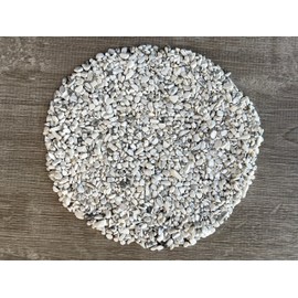White Howlite Chips – Natural Mini White Howlite Stones, Crushed Undrilled White Howlite, Semi-Tumbled Genuine White Howlite (1 lb Bulk)