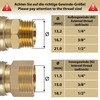 Poppstar 2x Compressed Air Plug Nipple NW 7.2 with 3/8