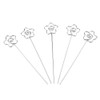 100Pcs DIY Flower Shape Metal Wire Memo Card Photo Picture