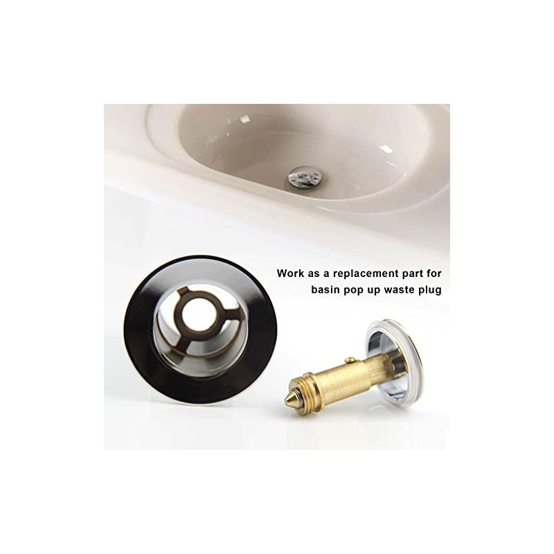 2 x Basin Sink Clicker Pop Up Bolt Basin Bath