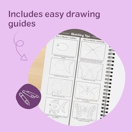 Melissa & Doug Mini-Sketch - Almohadilla de Espiral (6 x 9 Pulgadas), Paquete de 4