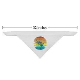 GRAPHICS & MORE Sunset with Palm Trees Graphic Dog Pet Bandana