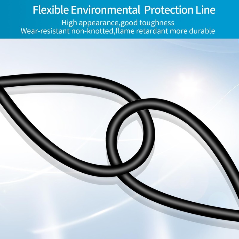 GGIPOWY 3-Pack DC Extension Cord 5.5mm x 2.1mm Male to