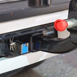 PACLOCK's UCS-80A-YK-1 Trailer Hitch Lock, Compatible with Yakima Bike Racks, High Performance 6-Pin Cylinder, Keyed Differently, Silver Anodized Aluminum