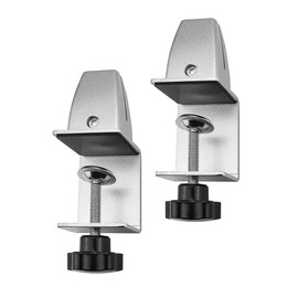 Namvo2 PCS Desk Divider Clamp Screen Partition Clip Adjustable Desktop Privacy Panel Clip Aluminum Desk Partition Support Brackets Sneeze Guard Support Clamp Office Desk Shield Clamp