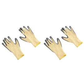 2 Pairs Rubber Insulated Electrician Gloves, 400V Resistance, Flame Retardant, Non-Slip, Nylon Fabric, High Voltage Safety Work Gloves with Tension Bottom, Default