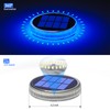 YiLaie Blue Solar Dock Lights Outdoor Waterproof, Driveway Warning Post
