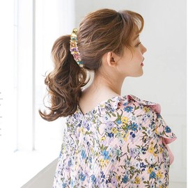 2pcs Flower Blossom Banana Hair Claw Clip Ponytail Holder Styling for Women