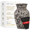 Small Keepsake Cremation Urn for Ashes | Handcrafted Metal Memorial