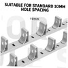 ORFOFE 50pcs Stainless Steel Cabinet Shelf Clips Shelf Support for