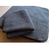 Imabary Skin Friendly Pile + Gauze Handkerchief Towel, Black, Set
