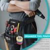 KUNN Tool Pouch,7-Pocket Electrician Pouch with Belt Clip,Tool Loop,Tape Thong