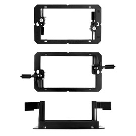 QWORK Low Voltage Mounting Bracket, 50 Pack 1 Gang Single Gang Drywall Mounting Wall Plate Bracket for Telephone Wires, Network Cables