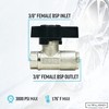 MTM Hydro Original DN10 Italian Brass Plated Ball Valve for