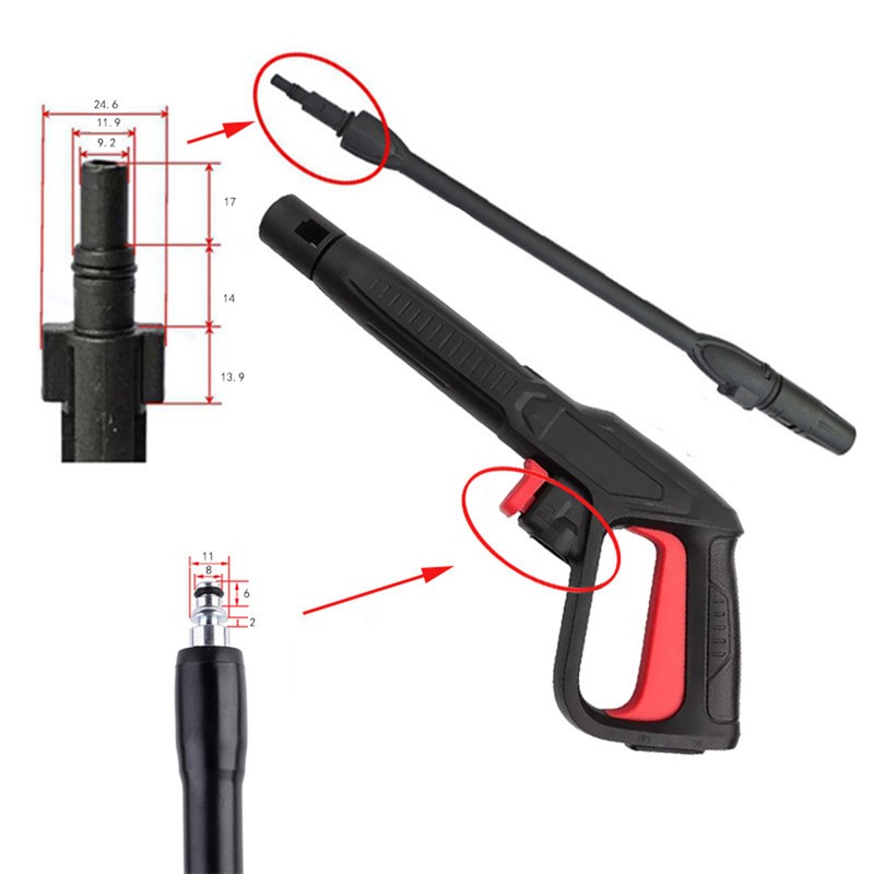 Pressure Washer 16Mpa High Pressure Power Water Gun Clip-on Spray