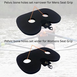 Godfrey Original Rowing Seat Pad, anti slip comfortable seat pad for in-boat and rowing machine, optional Clip for in-boat, perfect for Concept2, Peloton, Hydrow and Water Rowers (Mens No Clip)