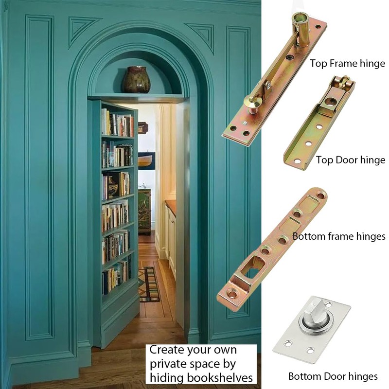 HOWHY Hidden Hinge Hardware for Heavy Duty Wood Doors &