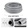 Elecoman 3/4inch 50ft Liquid-Tight Conduit and Connector Kit,Flexible Non Metallic