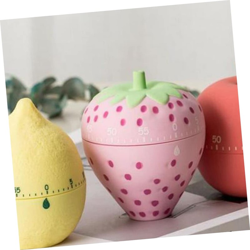 Ciieeo Strawberry Design Kitchen Timer Creative Mechanical Countdown Alarm Clock