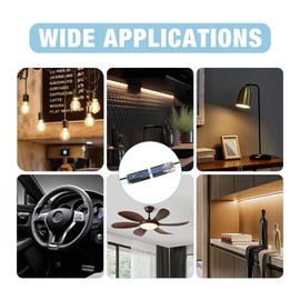 Double-Wire Plug-in Connector, Low Voltage Wire Connector with Locking Buckle, Led Light Strip 2 Wire Connector,Pluggable LED Wire Connectors,Led Strip Lights Connectors(50ps)