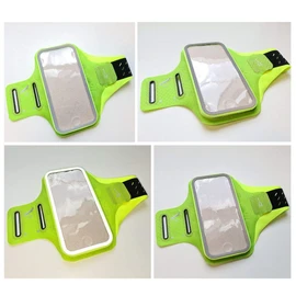 DFV mobile - Professional Cover Chinlon-Lycra Ultra-Thin Armband Sport Walking Running Fitness Cycling Gym for Koobee F2 (2018) - Green