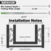 IURRDOP 2 Pairs 22 inch Soft Close Drawer Slides Side