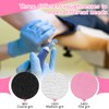 60Pcs Sanding Paper Discs with Metal Nail Drill Bit 25mm,Sanding