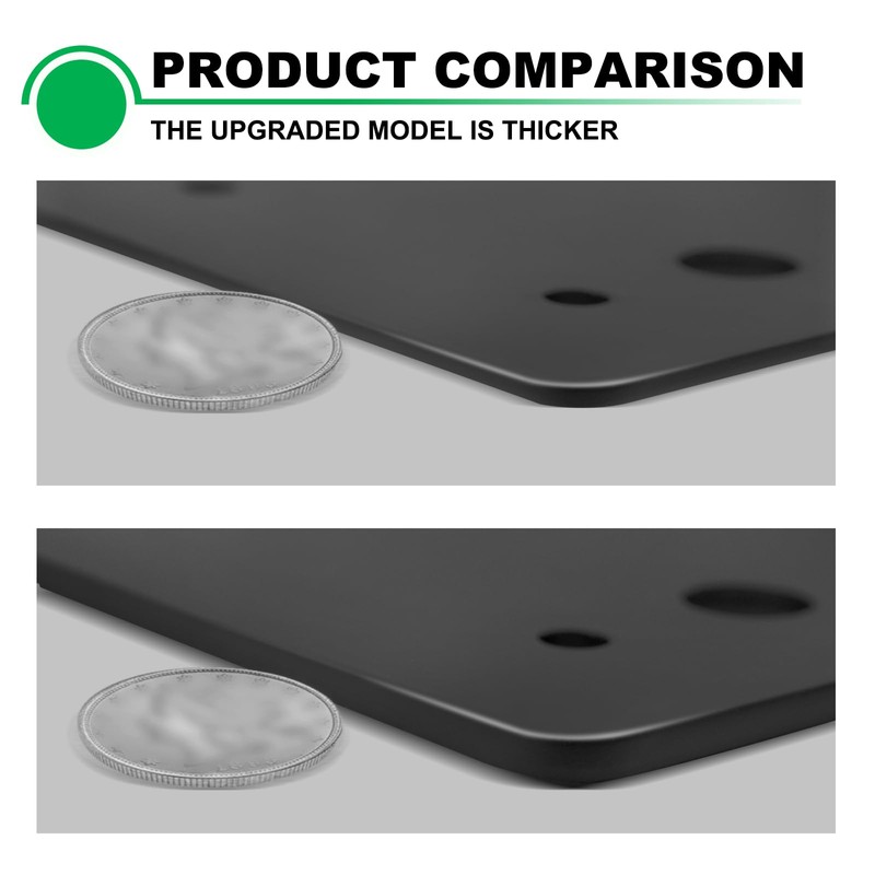 Andorm 2pcs 14x14 Cross Mending Plate Heavy Duty for 4x4,6x6