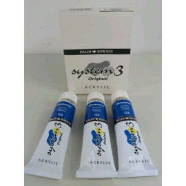 Daler-Rowney 3PK Daler Rowney System 3 Original Acrylic Paint 75 ML Each Ultramarine Blue