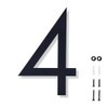 BHHQHH 10 Inch House Numbers for Outside Modern Black House