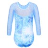 TFJH E - Maillot de gimnasia brillante de una pieza