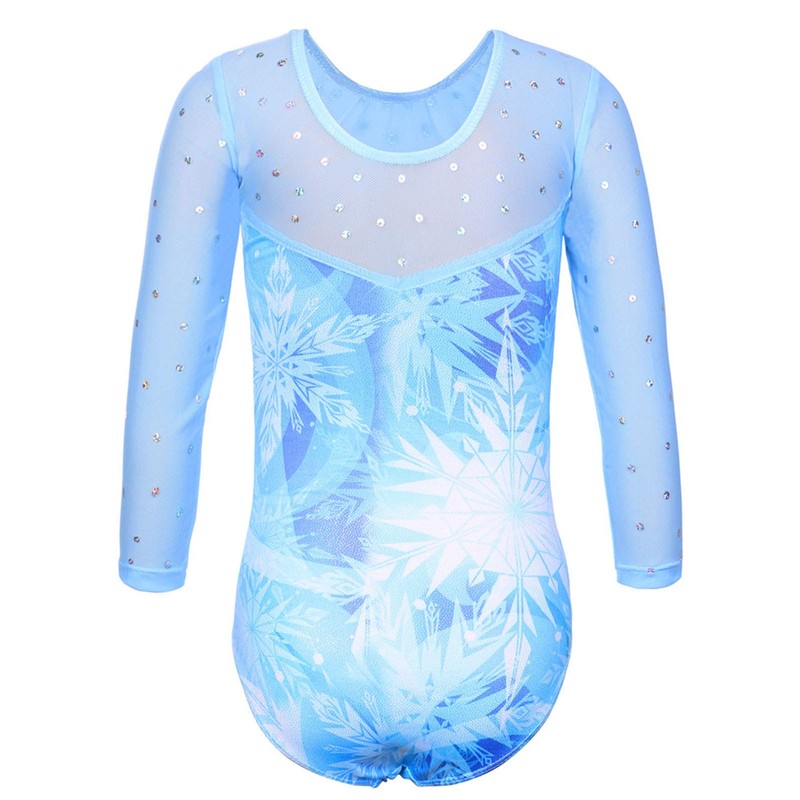 TFJH E - Maillot de gimnasia brillante de una pieza