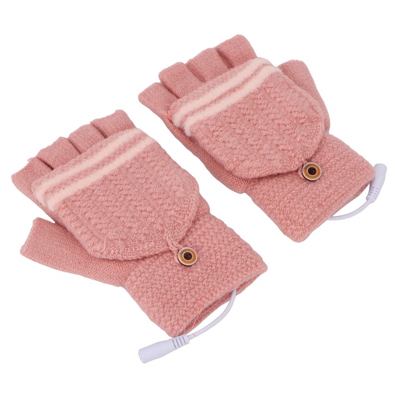 Heated Mitten Gloves Double Sided Heating Promote Blood Circulation USB