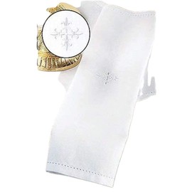 Toalla de lavabo Lino 100% lino, 27,9 x 43,2 cm L, pack de 3