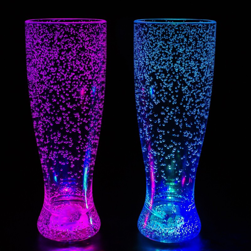 Windy City Novelties LED Light Up Colorful Bubble Pilsner Beer