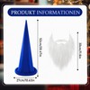 Geyoga Dwarf Hat with Beard Carnival Hat Dwarf Pointed Hat
