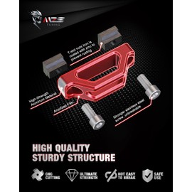 MZS Tie Down Anchors, Truck Bed Cleats T Slot Nuts Compatible with Tacoma/Tundra/Gladiator Rail System for Cargo Trailer, Replace PT278-35160 PT278-35111 PT278-35112 Red (Pack of 4)