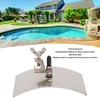 0.2in Thickness Pool Bonding Kit Stainless Steel Skimmer Bonding Plate