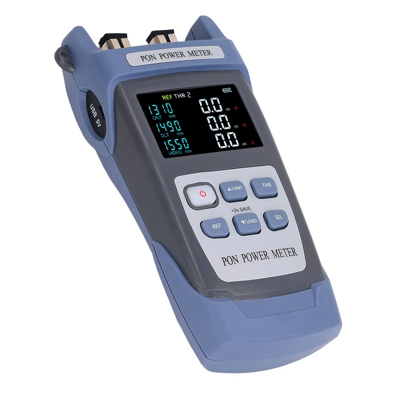 Fiber Optic Power Meter for APC Connector Color LCD Screen