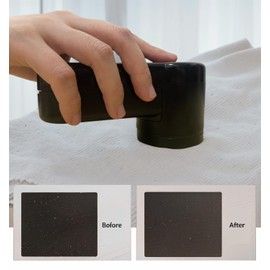 GOHAPHE Fabric Shaver, Portable Bobble Remover for Clothes, Lint Remover Debobbler Clothes Shaver with Adjustable 2 Speed Lint Shaver, 3 Blades, Black