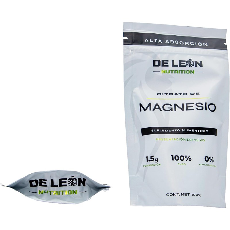 Citrato de Magnesio puro calidad Premium en Polvo 100g. Alta