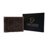 C&D SALES RFID-Protected Bifold Wallet for Men - Full-Grain Hunter