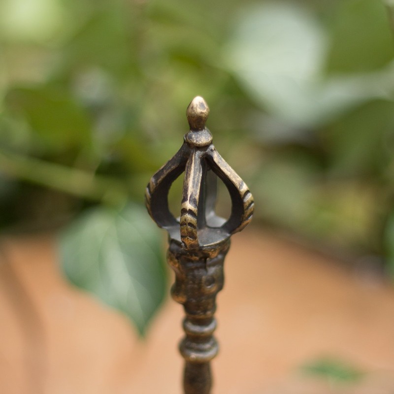 Antikas - Nostalgic Burnished Brass Table Bell with Wonderful Sound