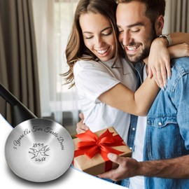 Two Turtle Doves Ring Dish - 5 Year Anniversary Tray Gifts for Him Her,5th Wedding Anniversary Steel Gifts for Wife Husband Couple,Fifth Wedding Gift for Women Men,Religious Marrige Gift for Valentine