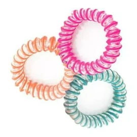KFMX Donas Ligas Resorte Para Cabello Colores 60pz
