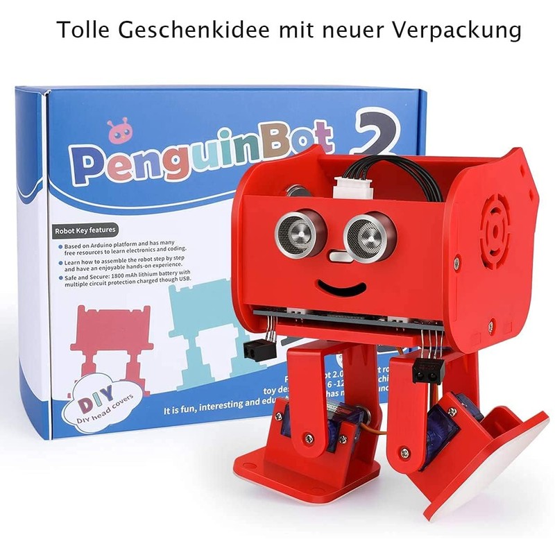 ELEGOO Robot Penguin Bot Two-Legged Robot Construction Kit Compatible with