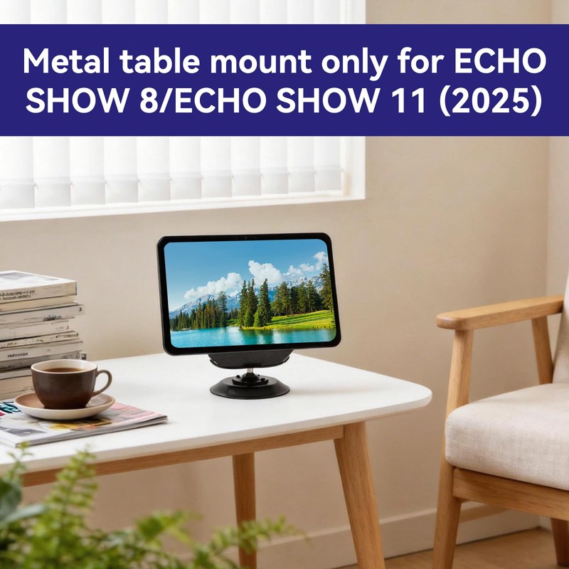 shinar Metal Holder Table Stand for Echo Show 8/Echo Show