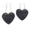 TEMPELWELT 2 x Decorative Hanging Heart Pendant 12 x 11