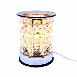 Lantern Style Design Touch Activation Aroma Diffuser Aromatherapy Lamp with Glass Dish for Oils and Melts